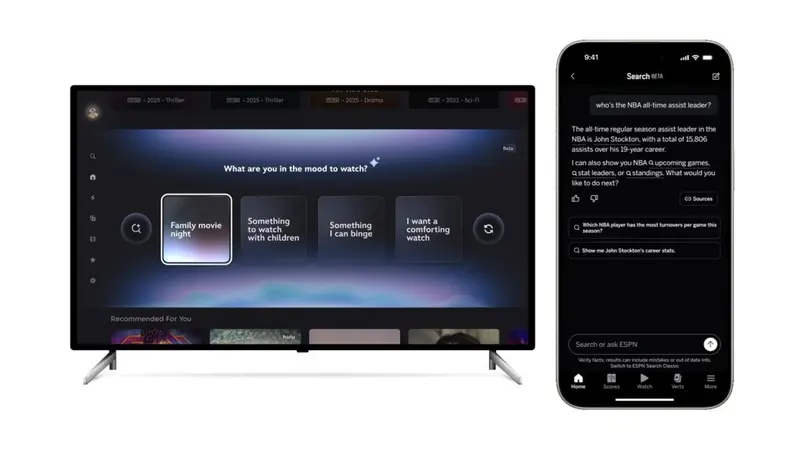Official editorial image for Disney Tests AI Search on ESPN and Mood-Based Discovery on Disney+